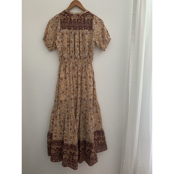 Spell And The Gypsy Collective Dress XS Maxi Sundown Brown Spice Boho Hippie - Picture 6 of 12
